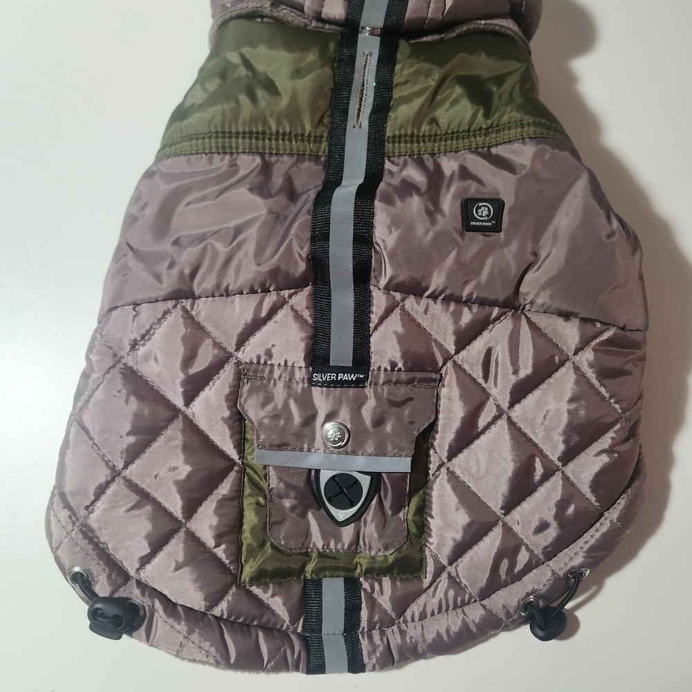 Silver Paw Dog Winter Coat Size Small